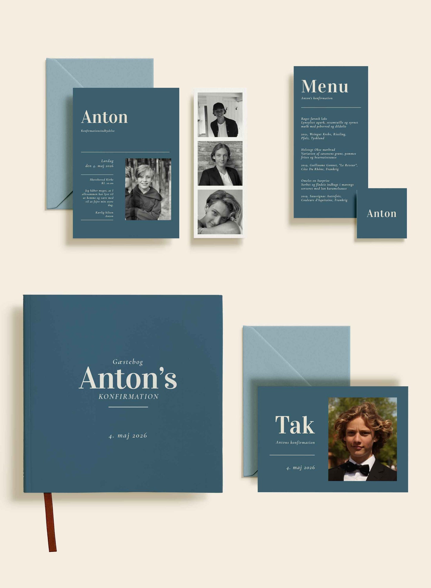 Anton Konfirmation Velkomstskilt