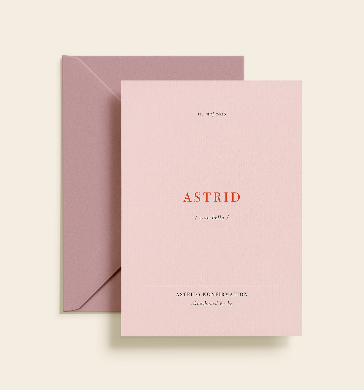 Astrid Konfirmation Invitation
