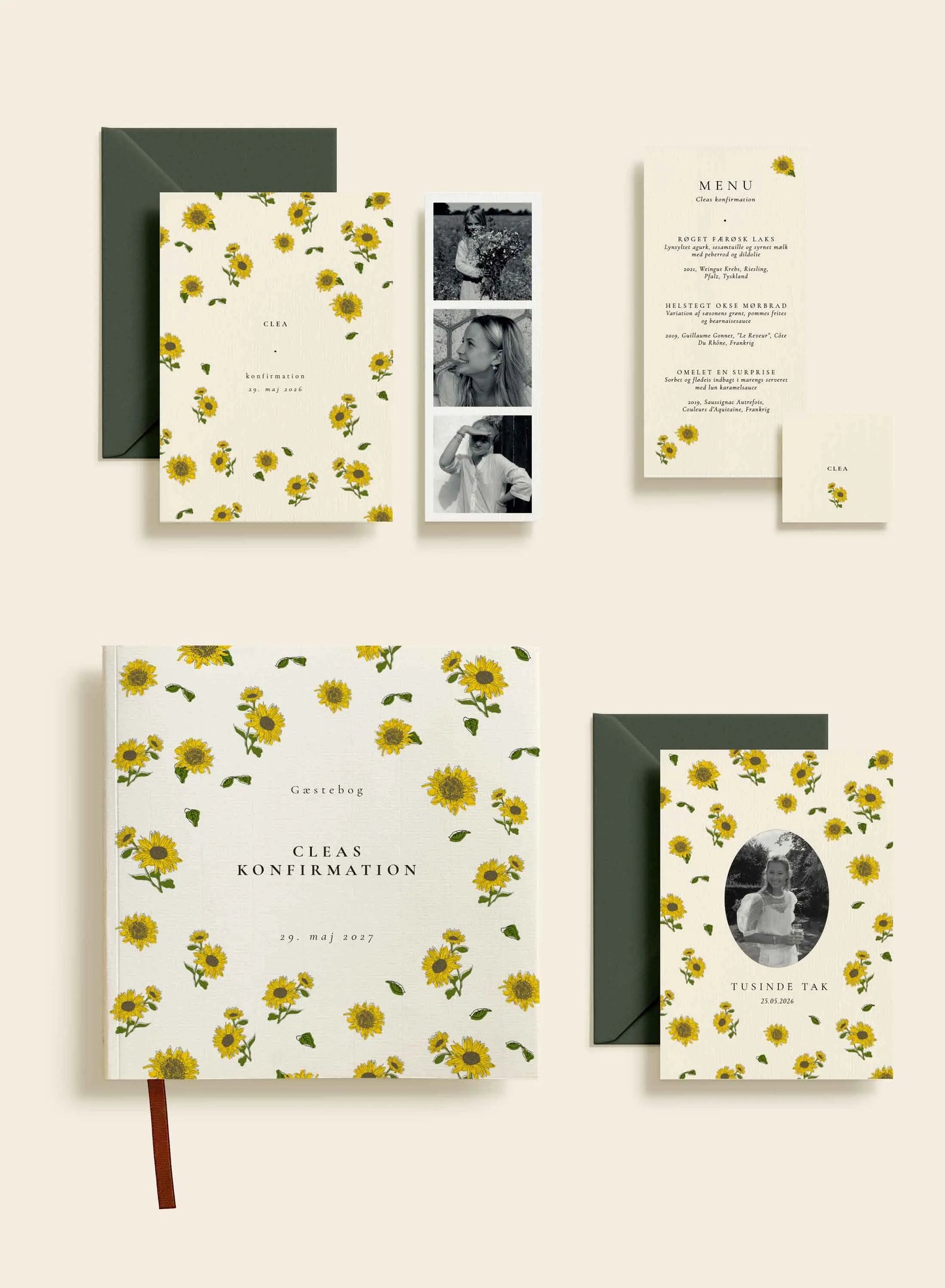 Clea Konfirmation Invitation