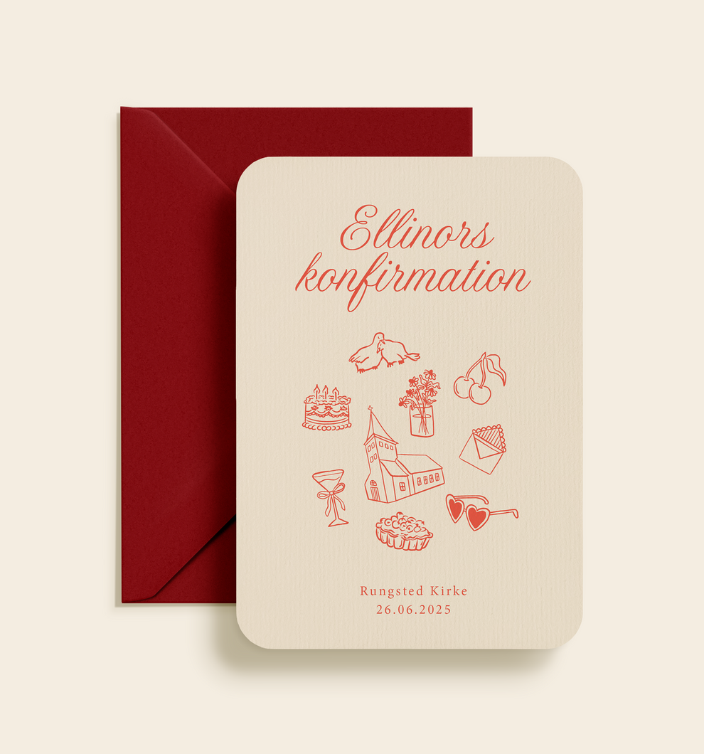 Ellinor Konfirmation Invitation