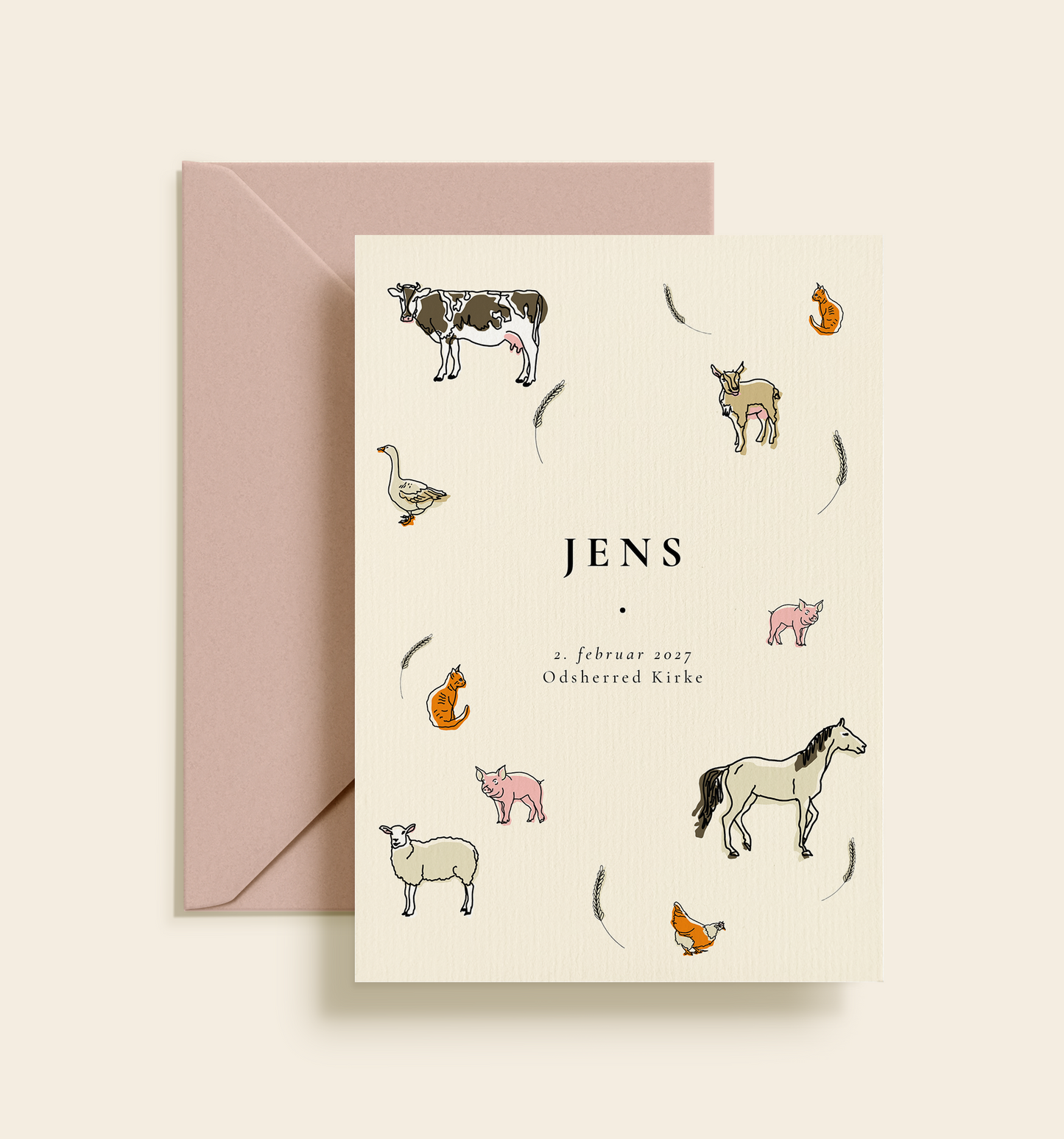 Jens Barnedåb Invitation