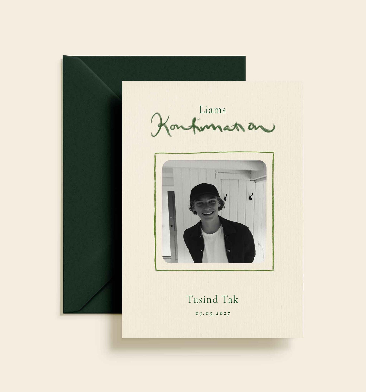 Liam Konfirmation Takkekort