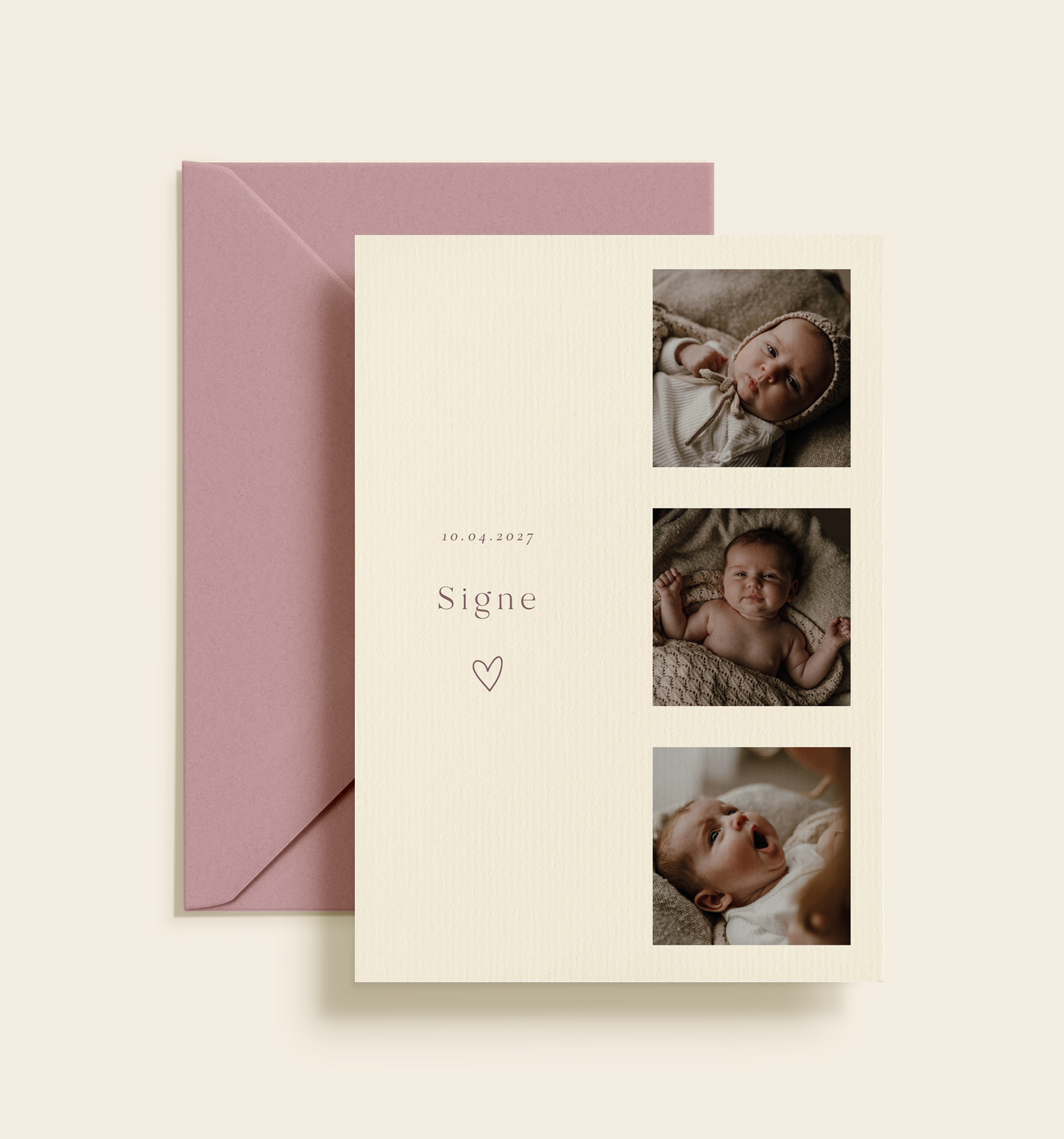 Signe Barnedåb Invitation