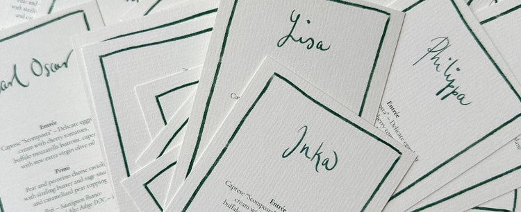 Menukort - Konfirmation