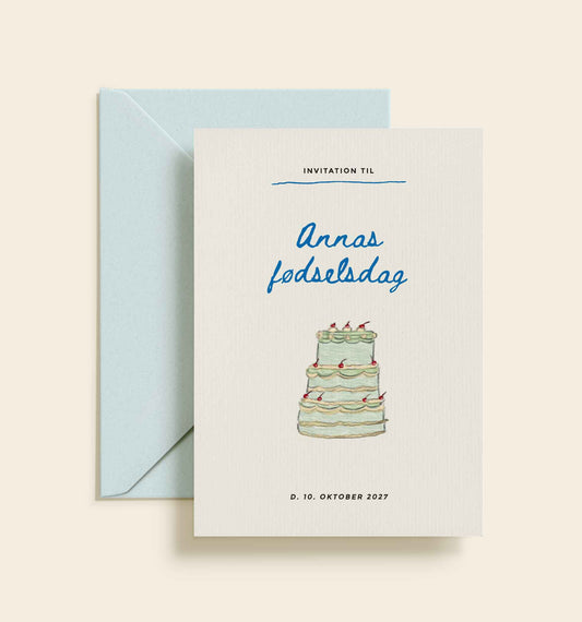 Anna Fødselsdag Invitation