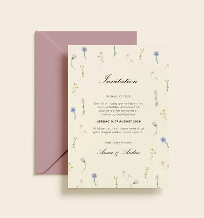 Anna & Anders Bryllup Invitation