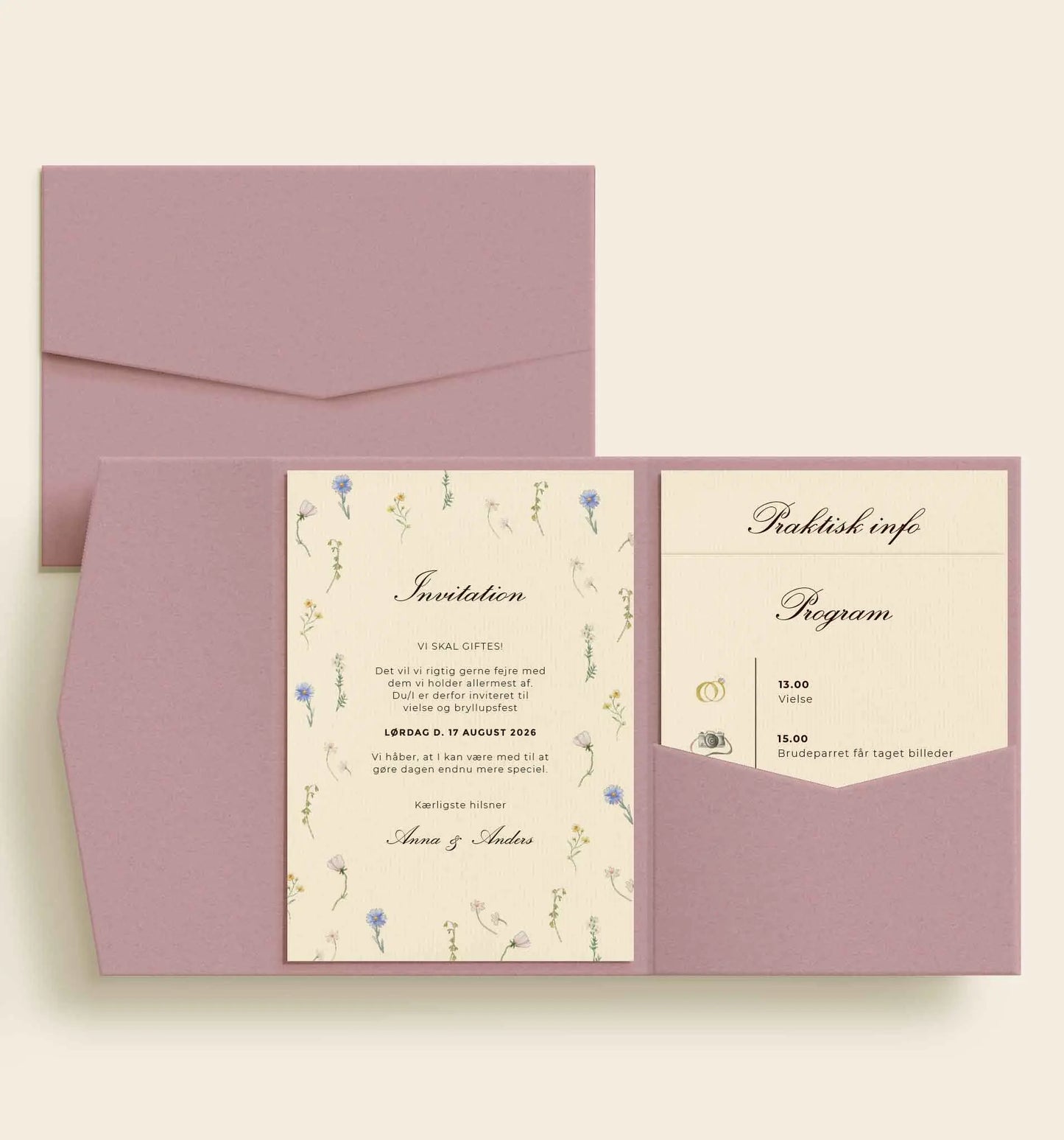 Anna & Anders Bryllup Lommekuvert