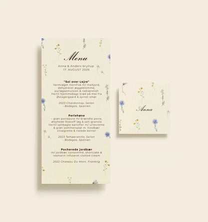 Anna & Anders Bryllup Bordkort
