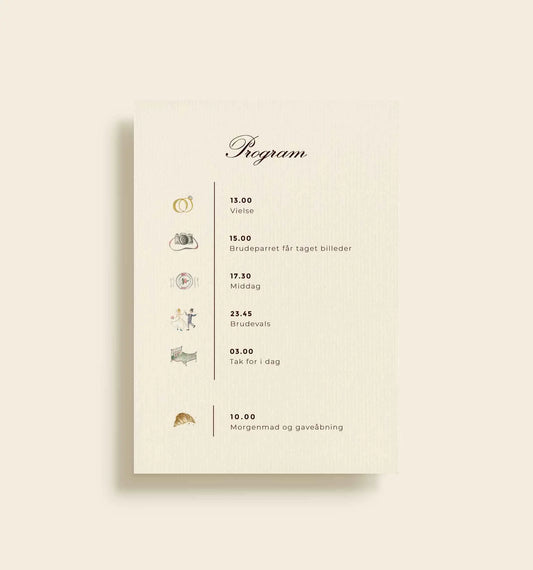 Anna & Anders Bryllup Program