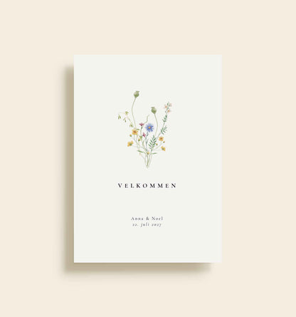 Anna & Noel Bryllup Velkomstskilt