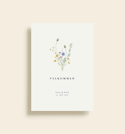Anna & Noel Bryllup Velkomstskilt