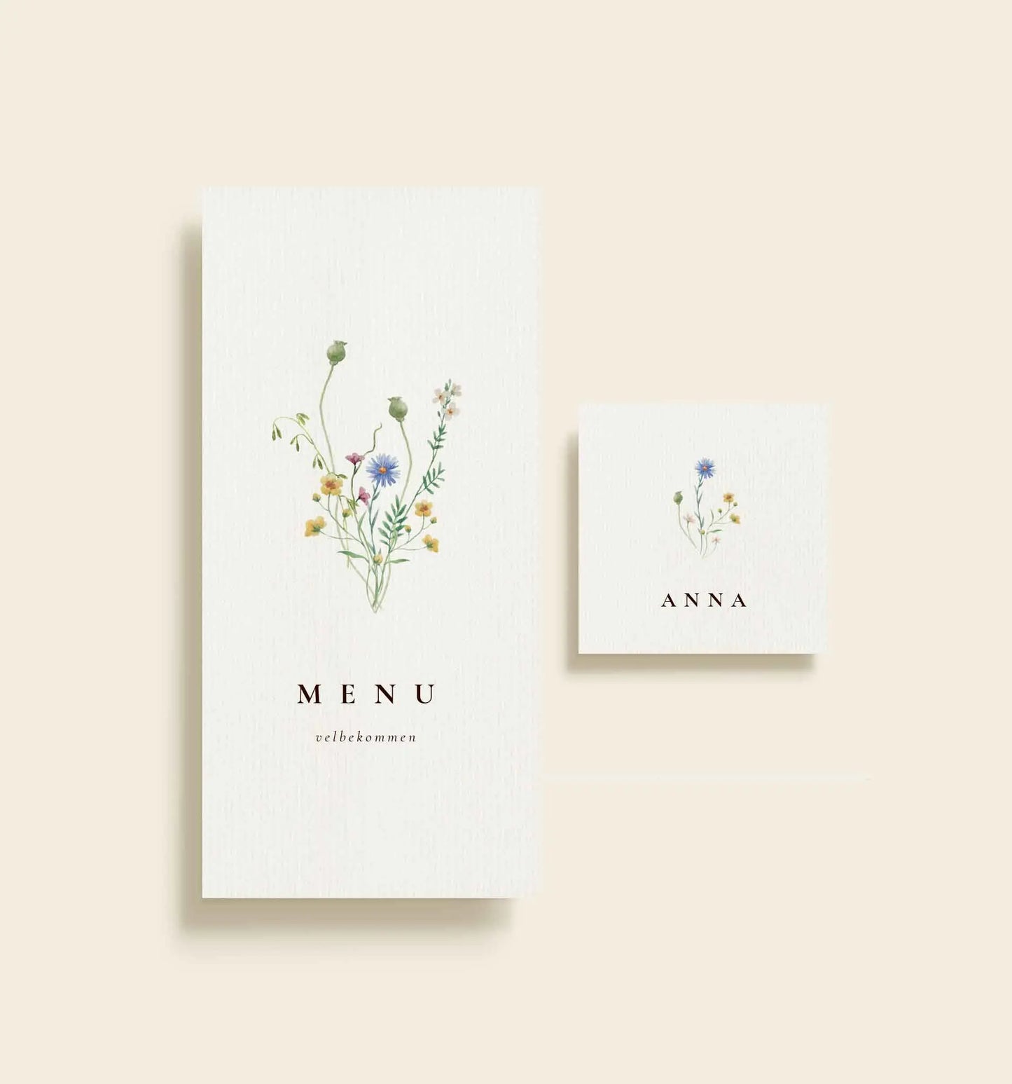 Anna & Noel Bryllup Bordkort