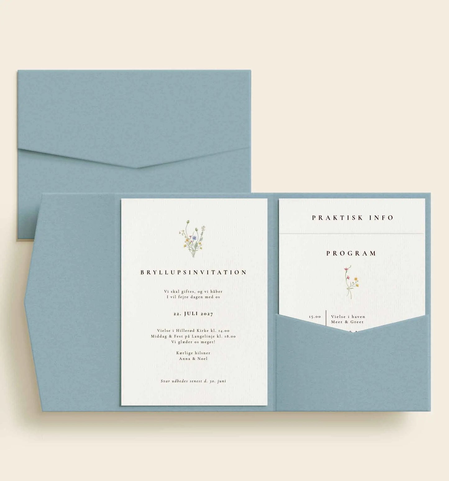 Anna & Noel Bryllup Lommekuvert