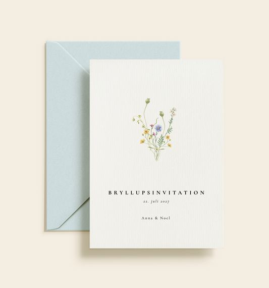 Anna & Noel Bryllup Invitation