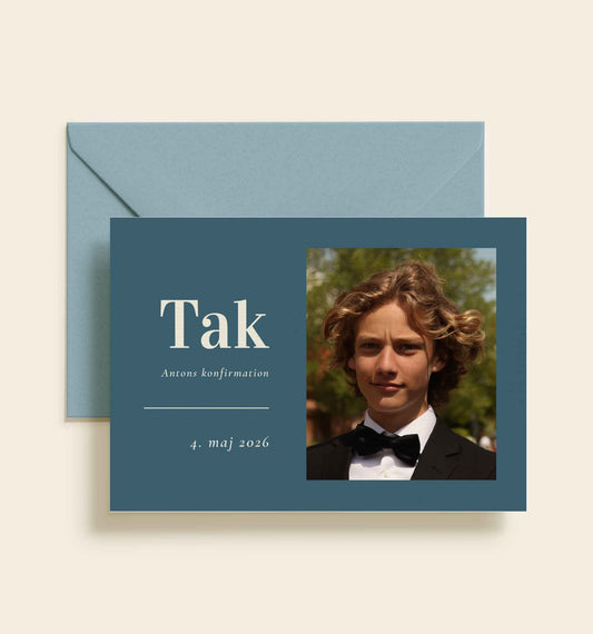 Anton Konfirmation Takkekort