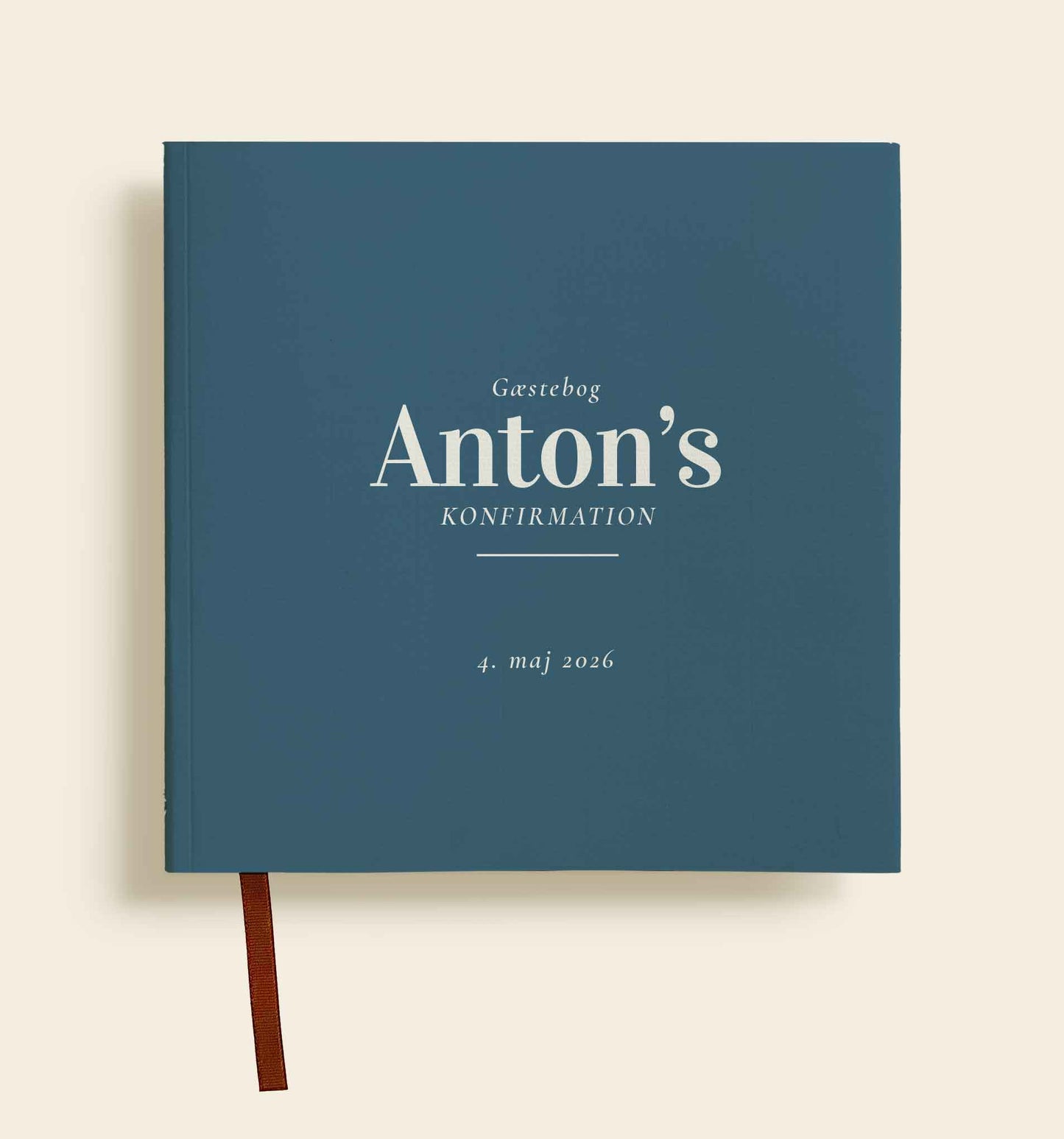 Anton Konfirmation Gæstebog med personligt omslag