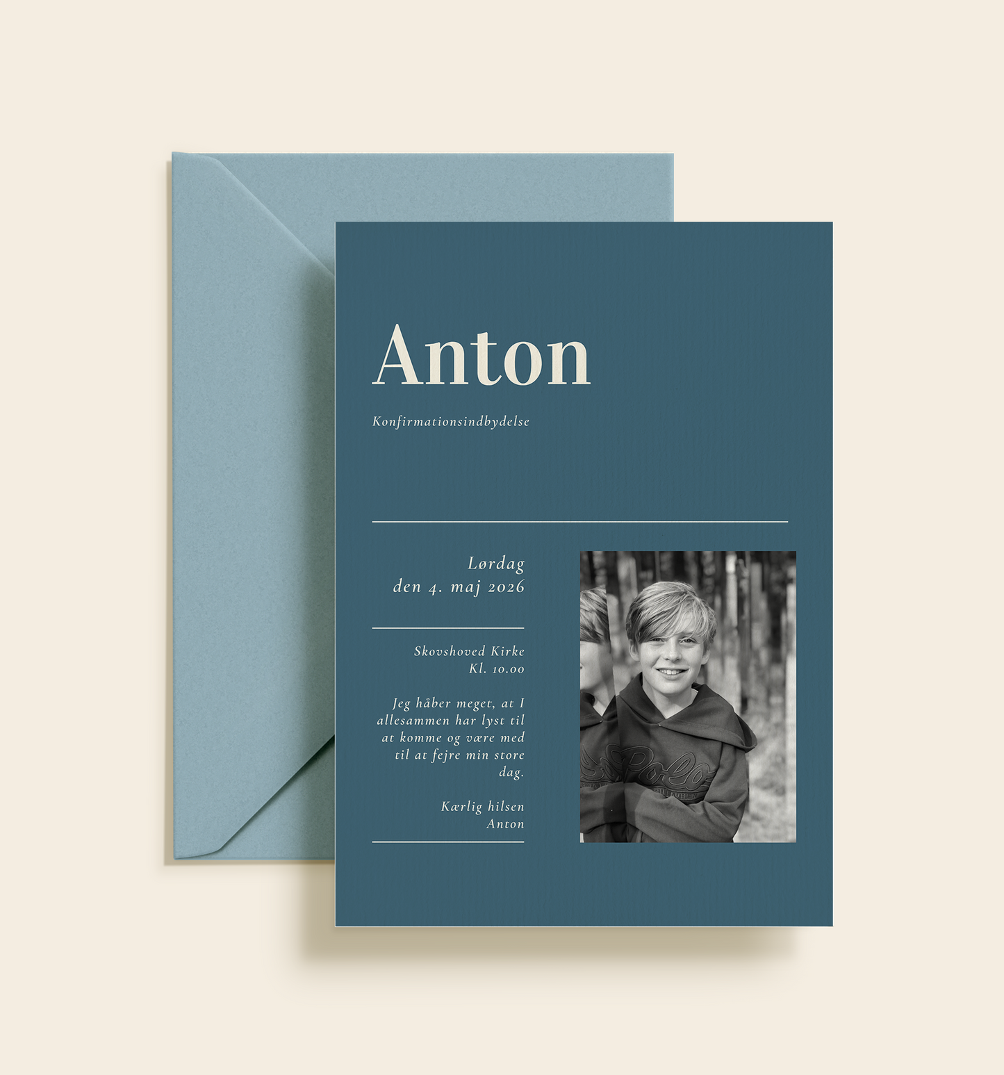Anton Konfirmation Invitation