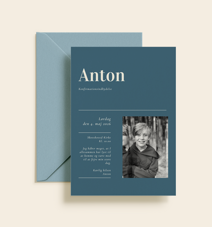 Anton Konfirmation Invitation
