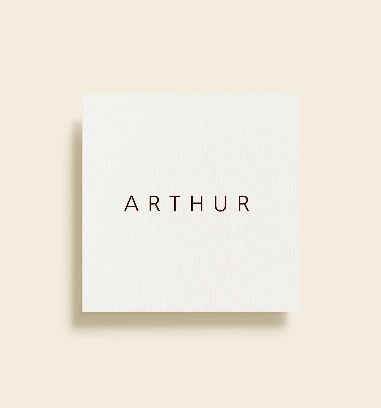Arthur Konfirmation Bordkort