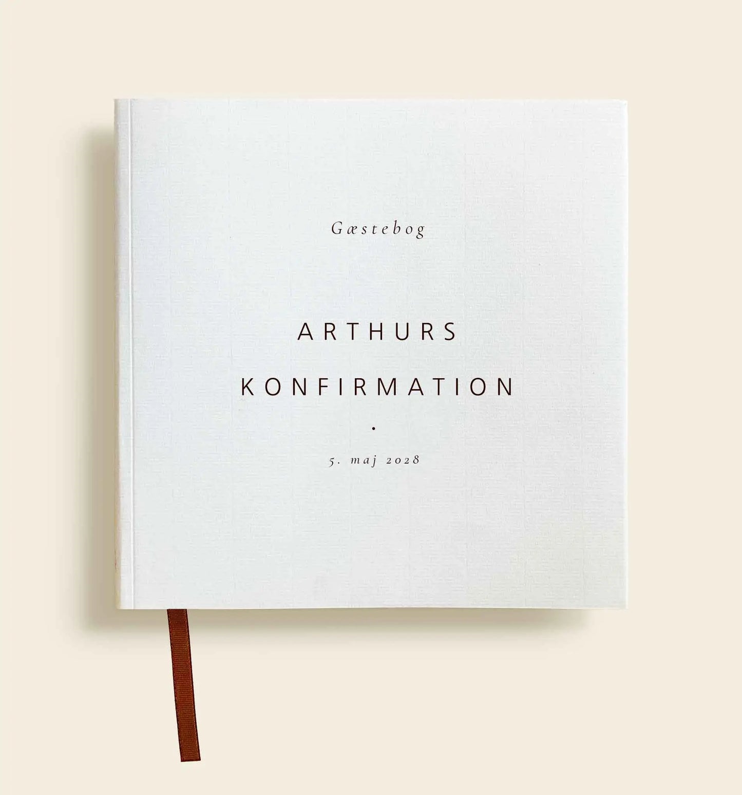 Arthur Konfirmation Gæstebog med personligt omslag