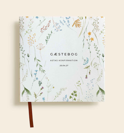 Asta Konfirmation Gæstebog med personligt omslag