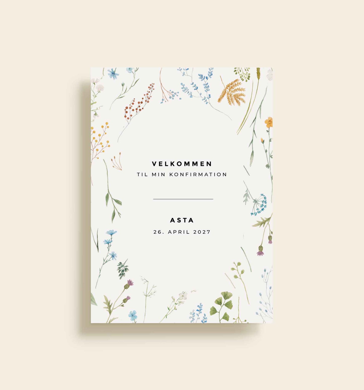 Asta Konfirmation Velkomstskilt