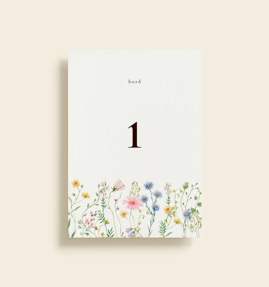 Asta & Mads Bryllup Bordnummer