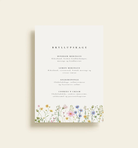 Asta & Mads Bryllup Kagebordsskilt