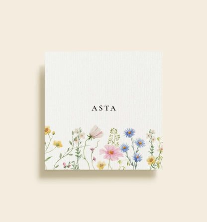 Asta & Mads Bryllup Bordkort