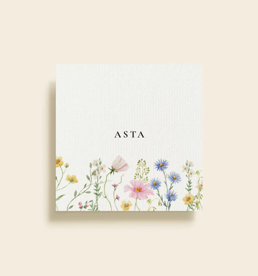 Asta & Mads Bryllup Bordkort