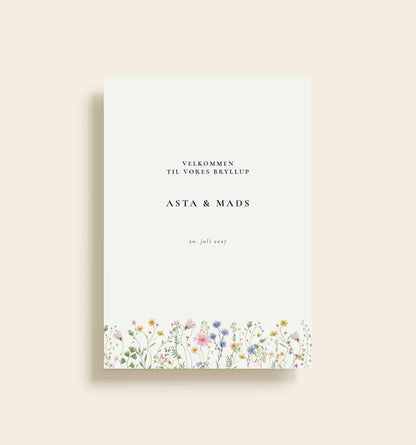 Asta & Mads Bryllup Velkomstskilt