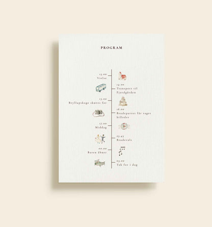 Asta & Mads Bryllup Program