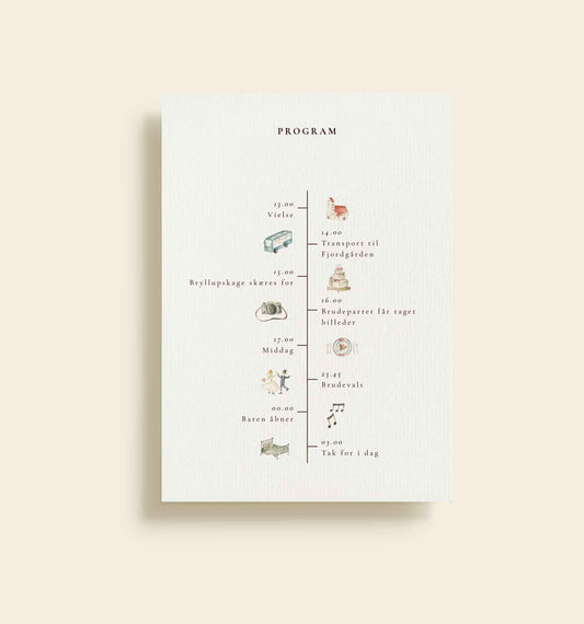 Asta & Mads Bryllup Program
