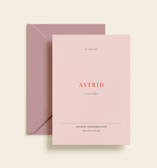 Astrid Konfirmation Invitation