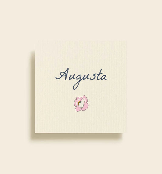 Augusta Kirsten Konfirmation Bordkort