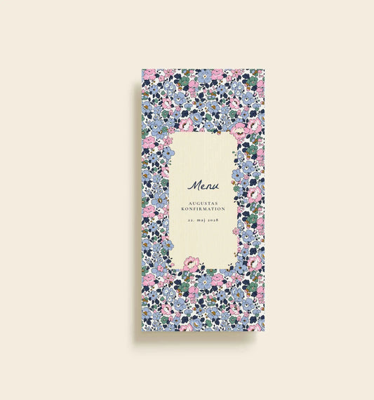 Augusta Kirsten Konfirmation Menukort