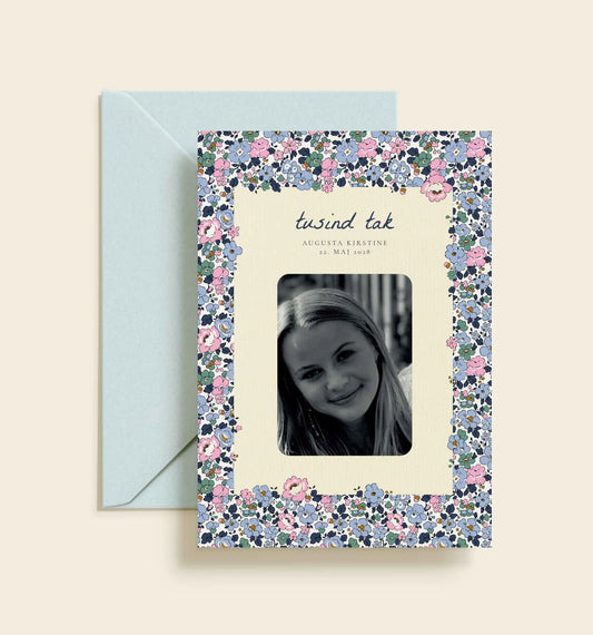 Augusta Kirsten Konfirmation Takkekort