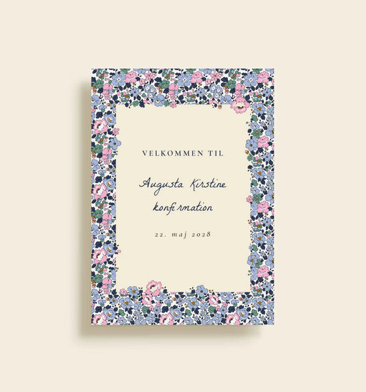 Augusta Kirsten Konfirmation Velkomstskilt