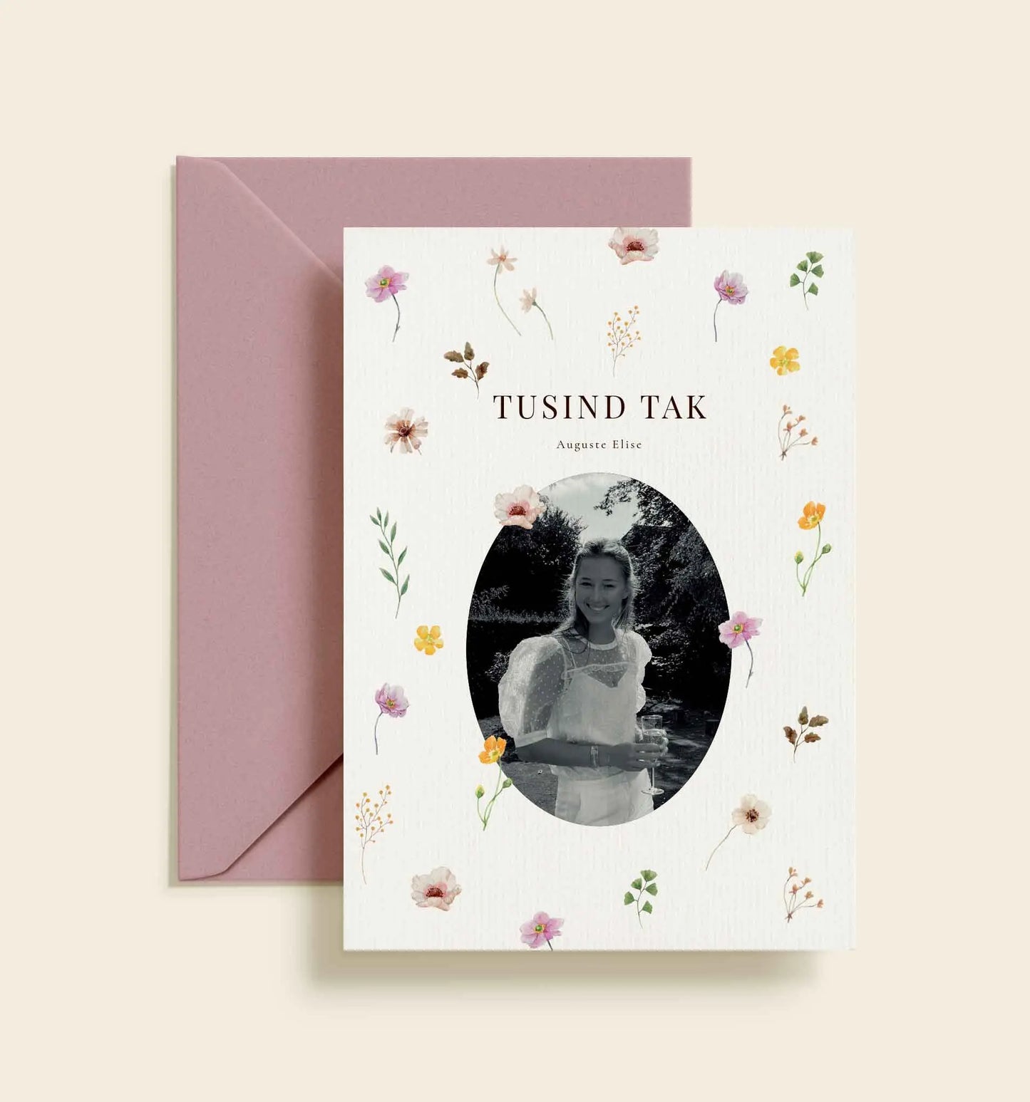 Auguste Konfirmation Takkekort