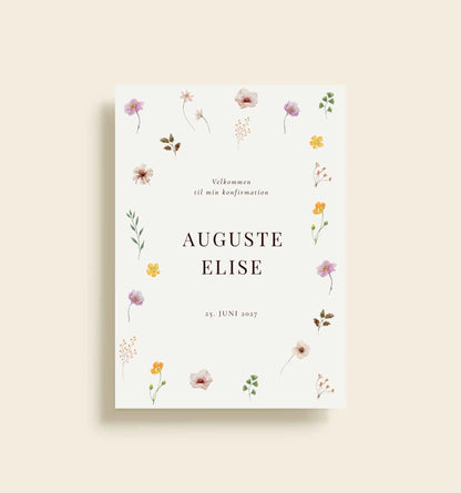 Auguste Konfirmation Velkomstskilt