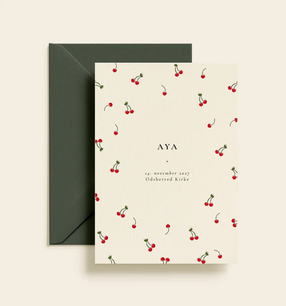 Aya Barnedåb Invitation