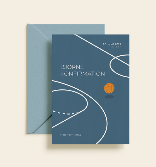 Bjørn Konfirmation Invitation