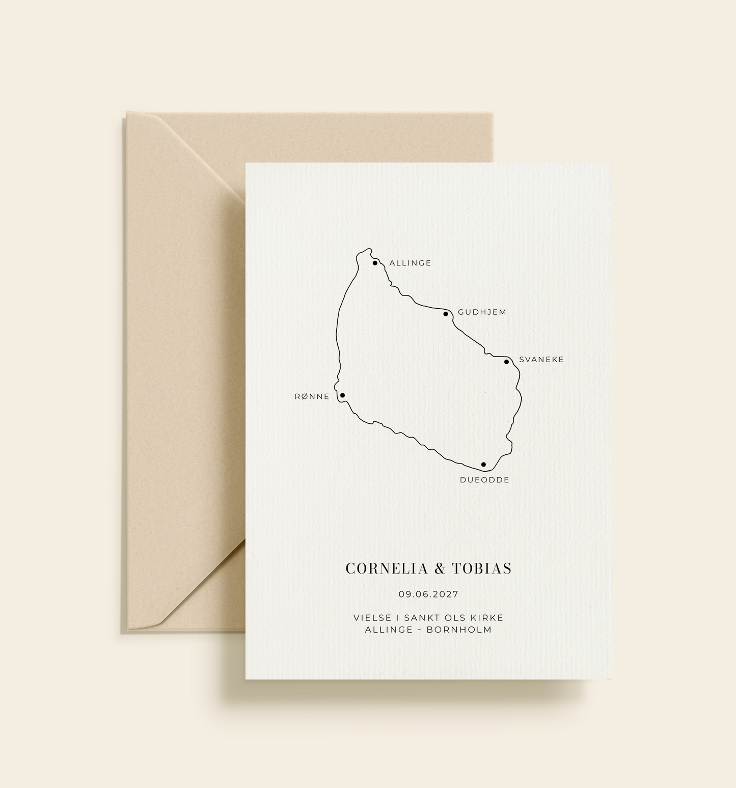 Bornholm Bryllup Invitation