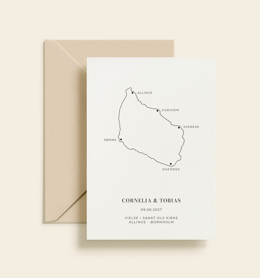 Bornholm Bryllup Invitation