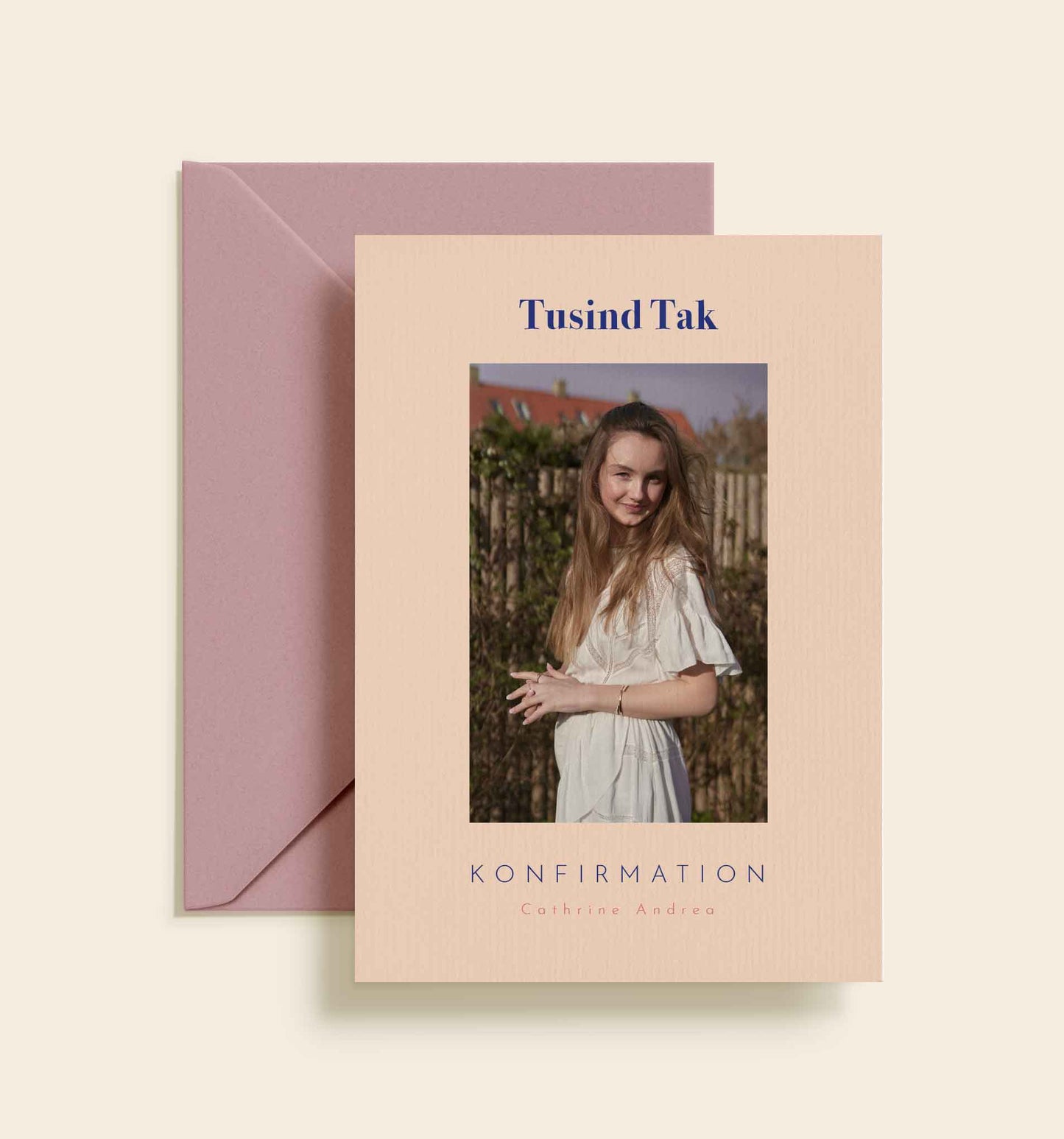Cathrine Andrea Konfirmation Takkekort