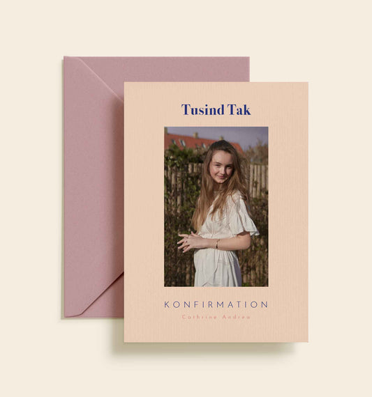 Cathrine Andrea Konfirmation Takkekort