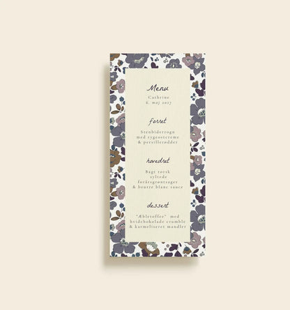 Cathrine Konfirmation Menukort