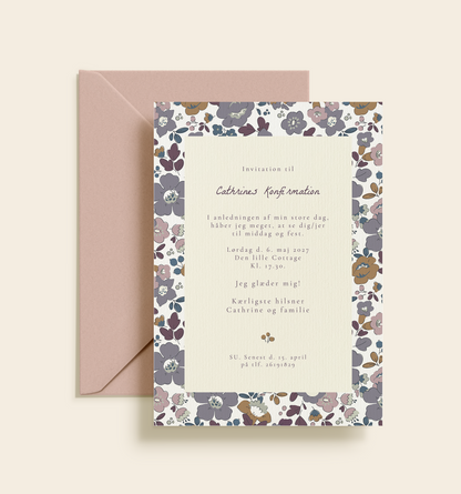Cathrine Konfirmation Invitation