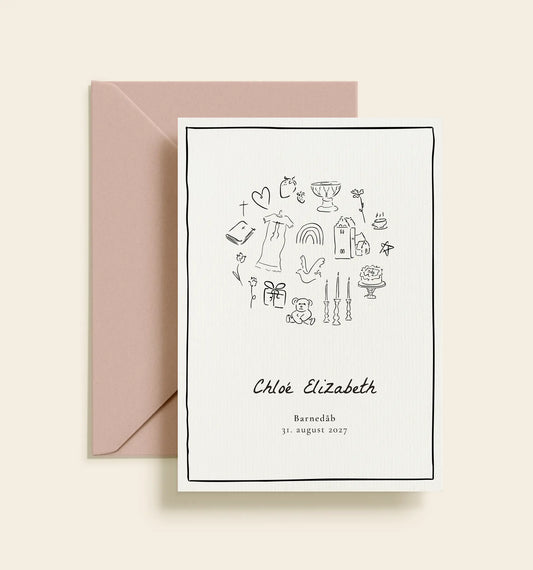 Chloé Barnedåb Invitation