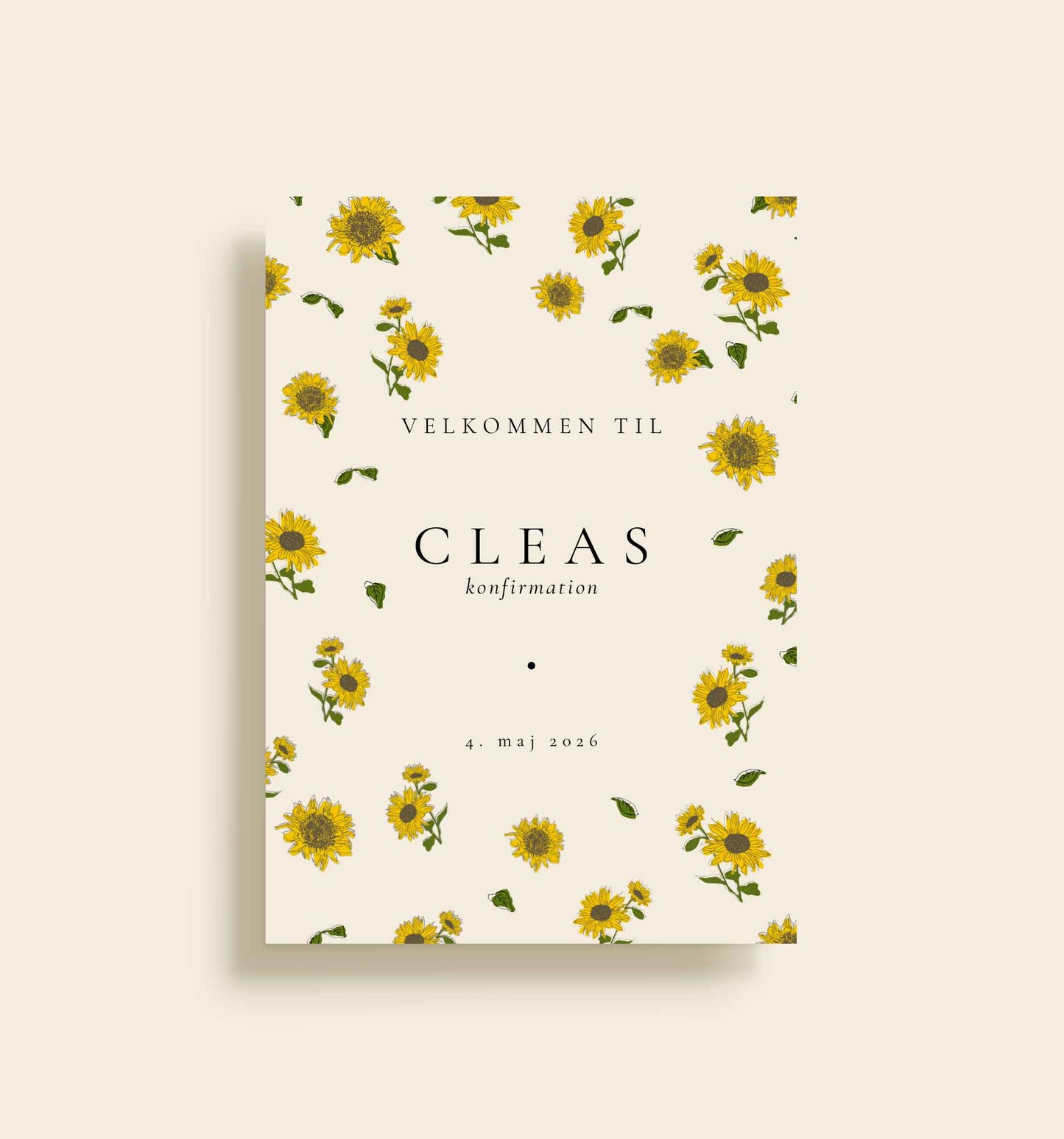 Clea Konfirmation Velkomstskilt